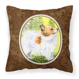 Caroline'S Treasures Ss1029Pw1414 Papillon Decorative Canvas Fabric Pillow, Large, Multicolor