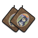 Caroline'S Treasures Finnish Lapphund Pair Of Pot Holders Ss1057Pthd, 7.5Hx7.5W, Multicolor