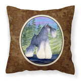 Caroline'S Treasures Ss1061Pw1414 Schnauzer Decorative Canvas Fabric Pillow, Large, Multicolor