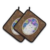 Caroline'S Treasures Cat Pair Of Pot Holders Ss1065Pthd, 7.5Hx7.5W, Multicolor