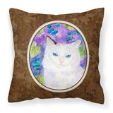 Caroline'S Treasures Ss1065Pw1414 Cat Decorative Canvas Fabric Pillow, Large, Multicolor