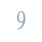 2 Inch Stainless Steel Self Adhesive Address Number. Number: 9