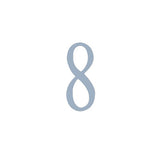 3 Inch Stainless Steel Self Adhesive Address Number. Number: 8