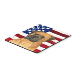 Caroline'S Treasures Mouse/Hot Pad/Trivet, Usa American Flag With Bullmastiff (Ss4001Mp)
