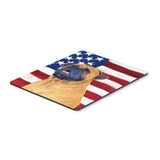 Caroline'S Treasures Mouse/Hot Pad/Trivet, Usa American Flag With Bullmastiff (Ss4004Mp)
