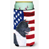 Usa American Flag With Akita Tall Boy Beverage Insulator Beverage Insulator Hugger