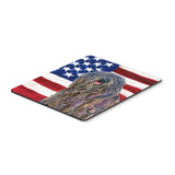 Caroline'S Treasures Mouse/Hot Pad/Trivet, Usa American Flag With Bergamasco Sheepdog (Ss4008Mp)