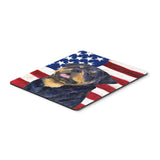 Caroline'S Treasures Mouse/Hot Pad/Trivet, Usa American Flag With Rottweiler (Ss4009Mp)