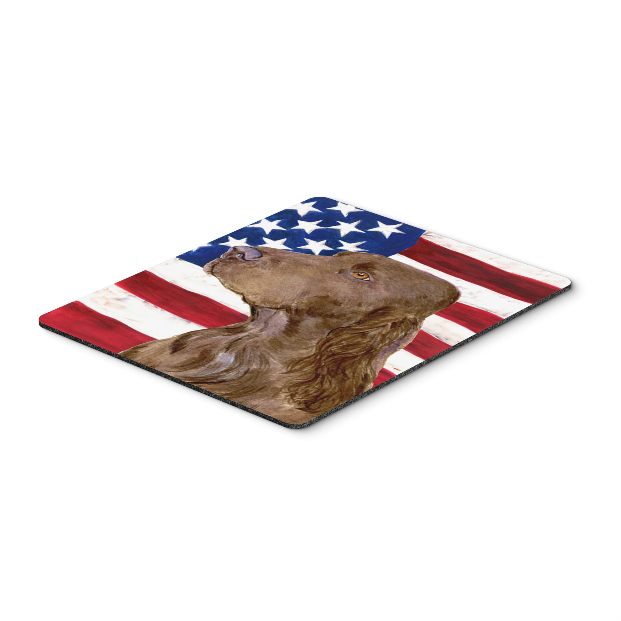 Caroline'S Treasures Mouse/Hot Pad/Trivet, Usa American Flag With Field Spaniel (Ss4010Mp)