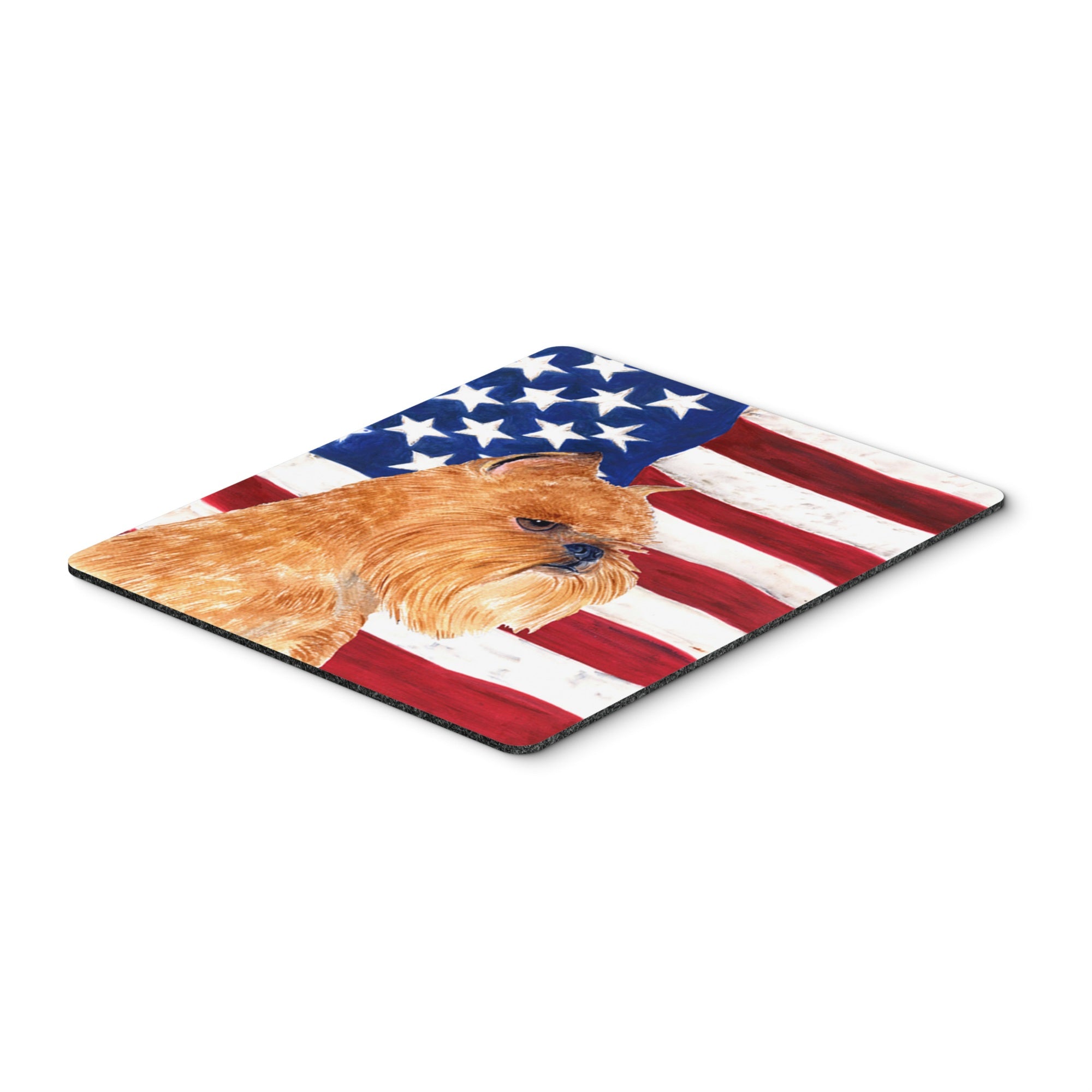 Caroline'S Treasures Mouse/Hot Pad/Trivet, Usa American Flag With Brussels Griffon (Ss4020Mp)