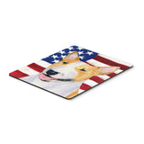 Caroline'S Treasures Mouse/Hot Pad/Trivet, Usa American Flag With Bull Terrier (Ss4023Mp)