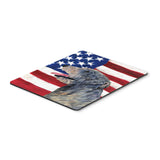 Caroline'S Treasures Mouse/Hot Pad/Trivet, Usa American Flag With Irish Wolfhound (Ss4033Mp)