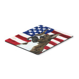 Caroline'S Treasures Mouse/Hot Pad/Trivet, Usa American Flag With Boxer (Ss4035Mp)