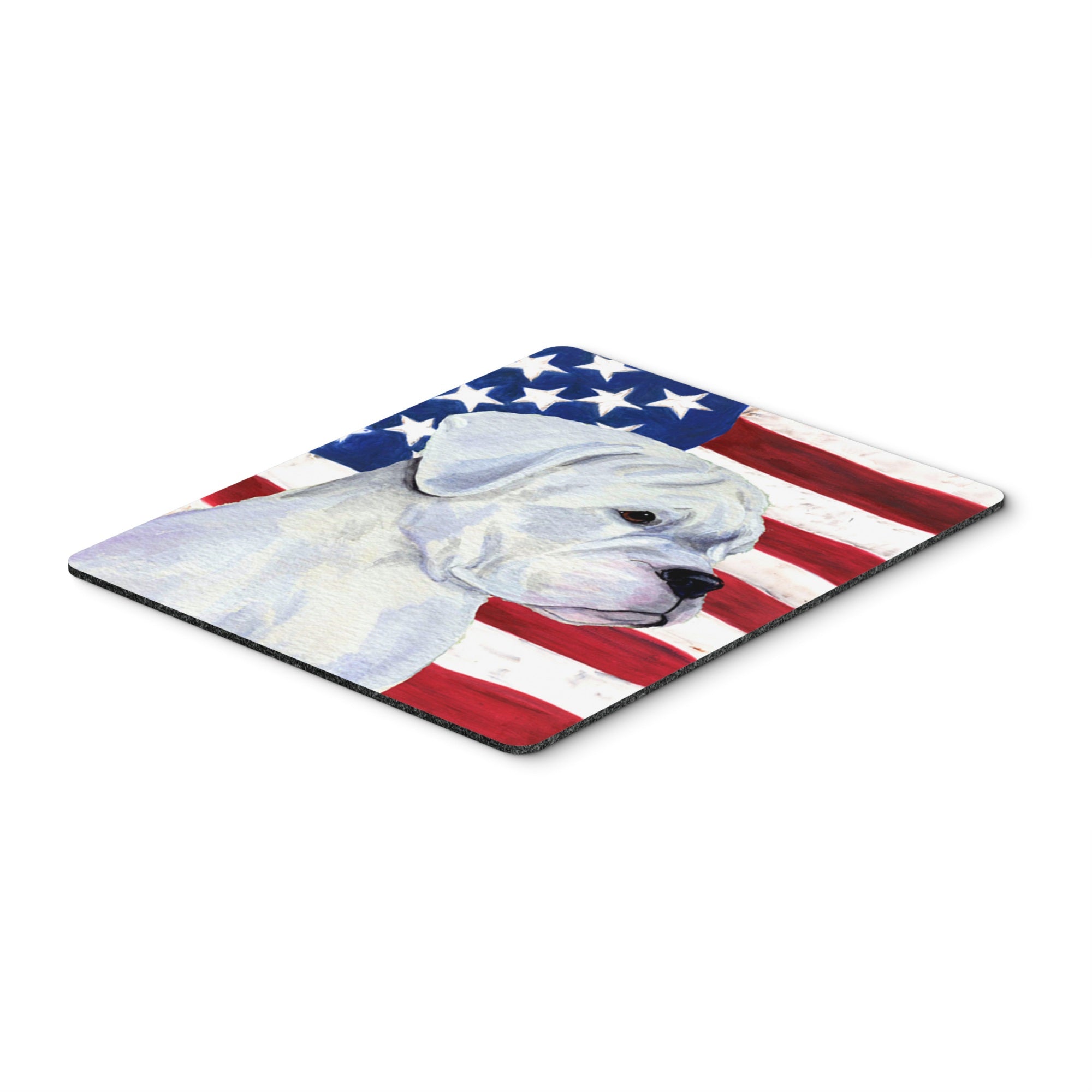 Caroline'S Treasures Mouse/Hot Pad/Trivet, Usa American Flag With Boxer (Ss4036Mp)