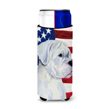 Usa American Flag With Boxer Ultra Beverage Insulators For Slim Cans Ss4036Muk