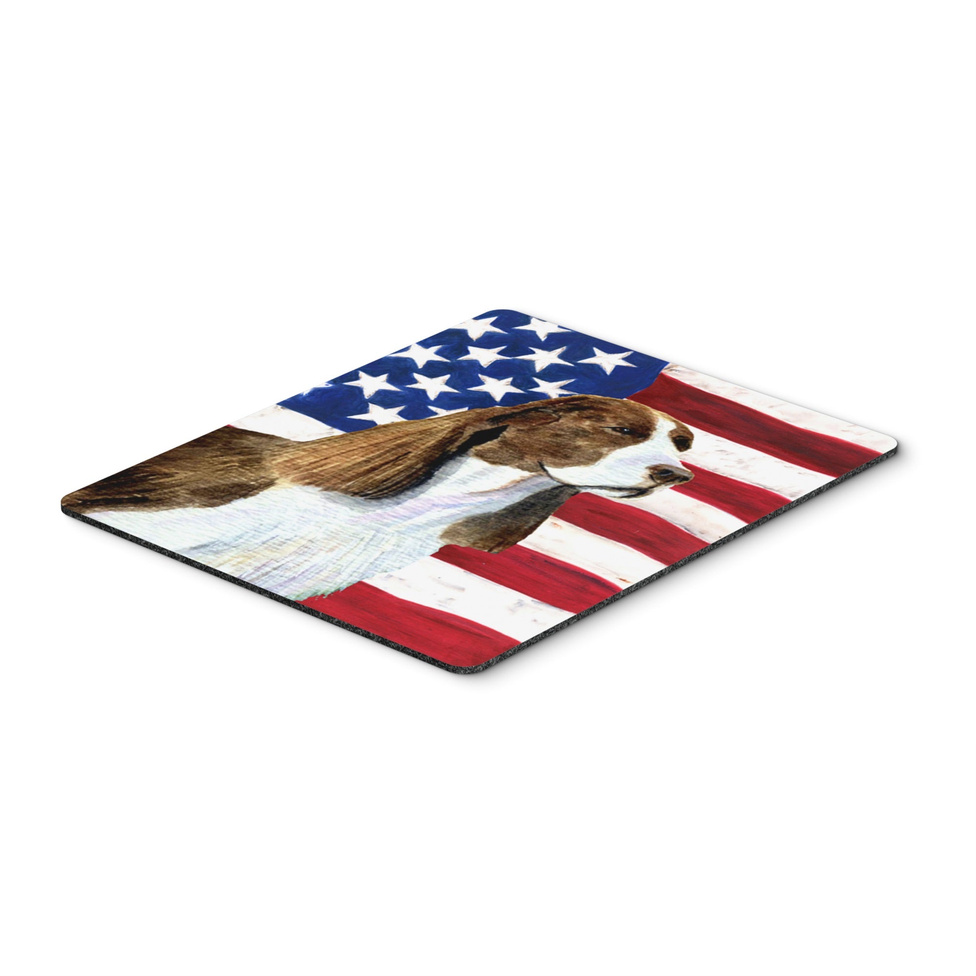Caroline'S Treasures Mouse/Hot Pad/Trivet, Usa American Flag With Springer Spaniel (Ss4040Mp)