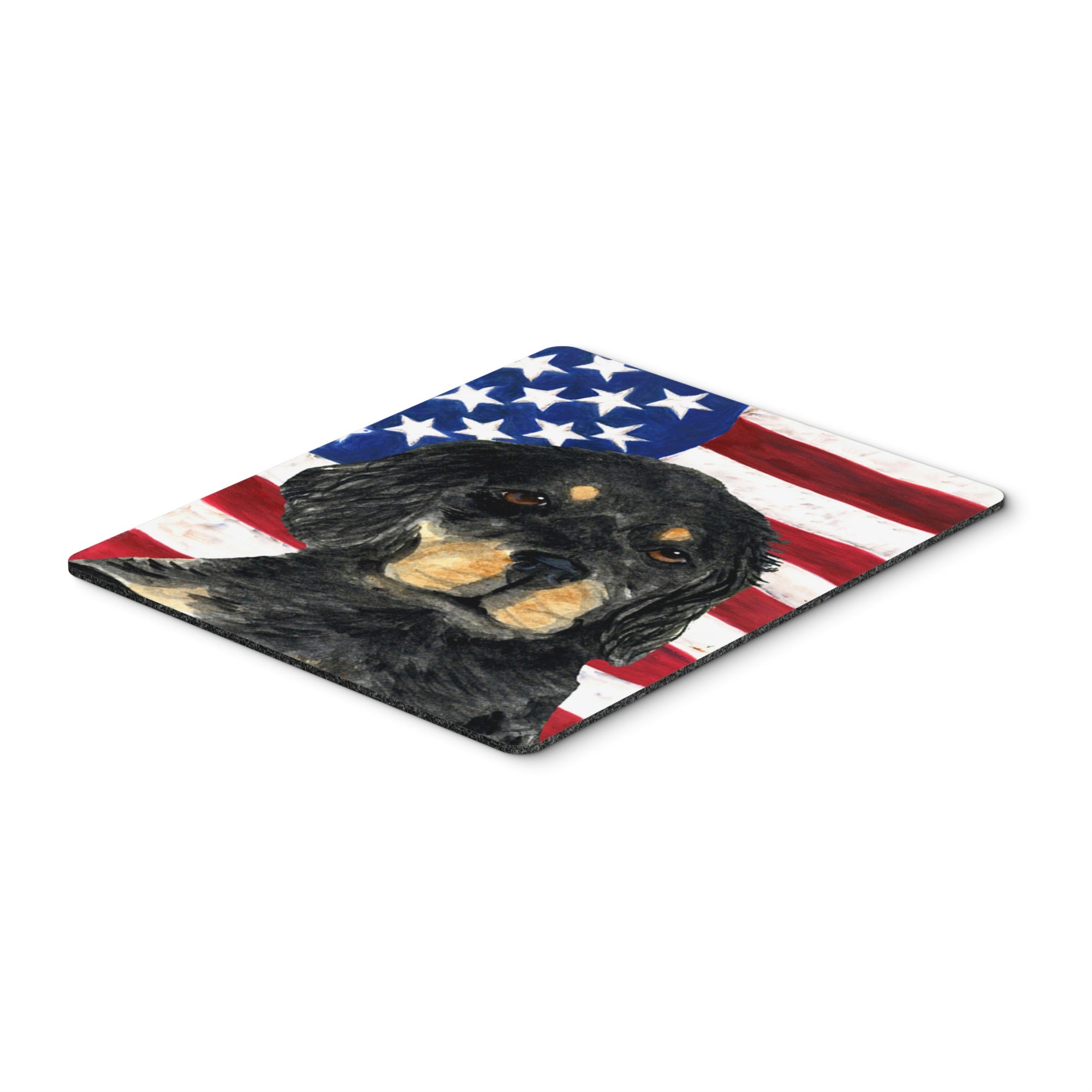 Caroline'S Treasures Mouse/Hot Pad/Trivet, Usa American Flag With Gordon Setter (Ss4042Mp)