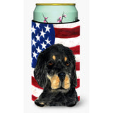 Usa American Flag With Gordon Setter Tall Boy Beverage Insulator Beverage Insulator Hugger