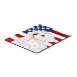 Caroline'S Treasures Mouse/Hot Pad/Trivet, Usa American Flag With Maltese (Ss4043Mp)