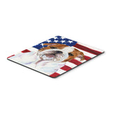 Caroline'S Treasures Mouse/Hot Pad/Trivet, Usa American Flag With Bulldog English (Ss4046Mp)