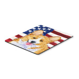 Caroline'S Treasures Mouse/Hot Pad/Trivet, Usa American Flag With Corgi (Ss4048Mp)