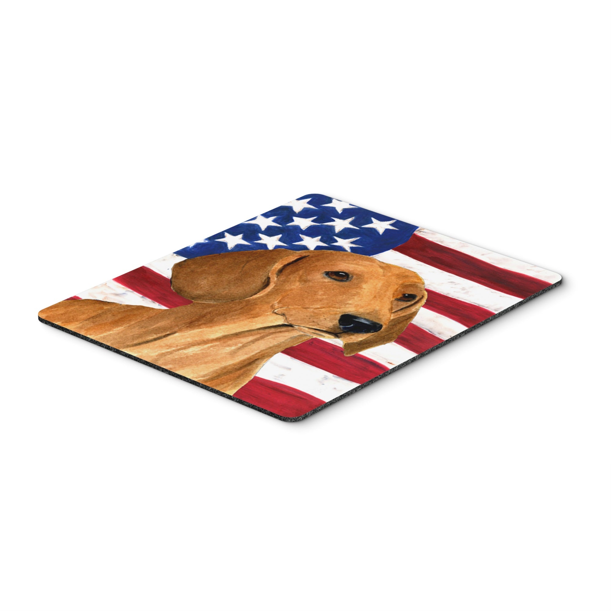 Caroline'S Treasures Mouse/Hot Pad/Trivet, Usa American Flag With Dachshund (Ss4049Mp)