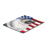 Caroline'S Treasures Mouse/Hot Pad/Trivet, Usa American Flag With Keeshond (Ss4051Mp)