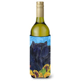 Chow Chow In Summer Flowers Wine Bottle Beverage Insulator Beverage Insulator Hugger