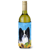 Papillon In Summer Flowers Wine Bottle Beverage Insulator Beverage Insulator Hugger