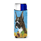 Boxer In Summer Flowers Ultra Beverage Insulators For Slim Cans Ss4141Muk