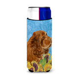 Sussex Spaniel In Summer Flowers Ultra Beverage Insulators For Slim Cans Ss4143Muk
