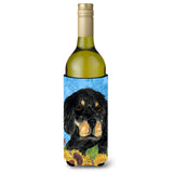 Gordon Setter In Summer Flowers Wine Bottle Beverage Insulator Beverage Insulator Hugger