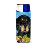 Gordon Setter In Summer Flowers Ultra Beverage Insulators For Slim Cans Ss4148Muk