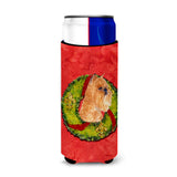 Brussels Griffon Cristmas Wreath Ultra Beverage Insulators For Slim Cans Ss4183Muk
