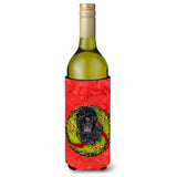 Affenpinscher Cristmas Wreath Wine Bottle Beverage Insulator Beverage Insulator Hugger