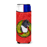 Akita Cristmas Wreath Ultra Beverage Insulators For Slim Cans Ss4208Muk