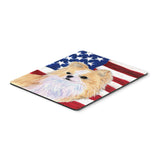 Caroline'S Treasures Mouse/Hot Pad/Trivet, Usa American Flag With Chihuahua (Ss4229Mp)