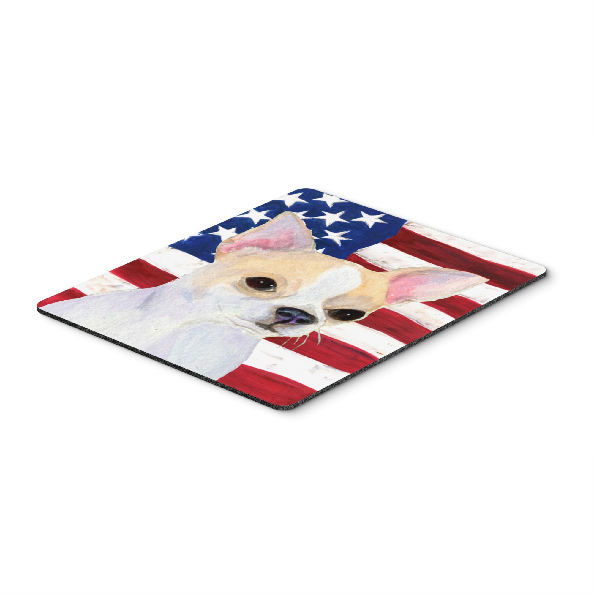 Caroline'S Treasures Mouse/Hot Pad/Trivet, Usa American Flag With Chihuahua (Ss4230Mp)