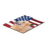 Caroline'S Treasures Mouse/Hot Pad/Trivet, Usa American Flag With Australian Cattle Dog (Ss4251Mp)