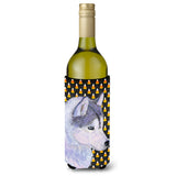 Siberian Husky Candy Corn Halloween Portrait Wine Bottle Beverage Insulator Beverage Insulator Hugger