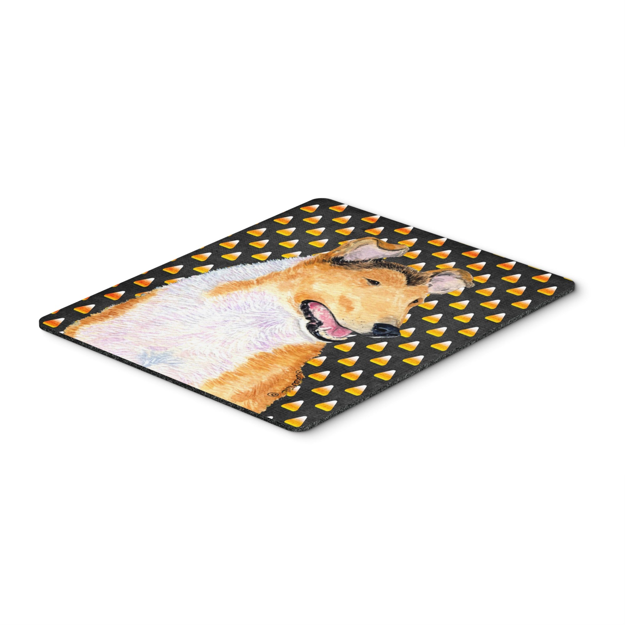 Caroline'S Treasures Mouse/Hot Pad/Trivet, Collie Smooth Candy Corn Halloween Portrait (Ss4263Mp)
