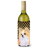 Chihuahua Candy Corn Halloween Portrait Wine Bottle Beverage Insulator Beverage Insulator Hugger Ss4266Literk