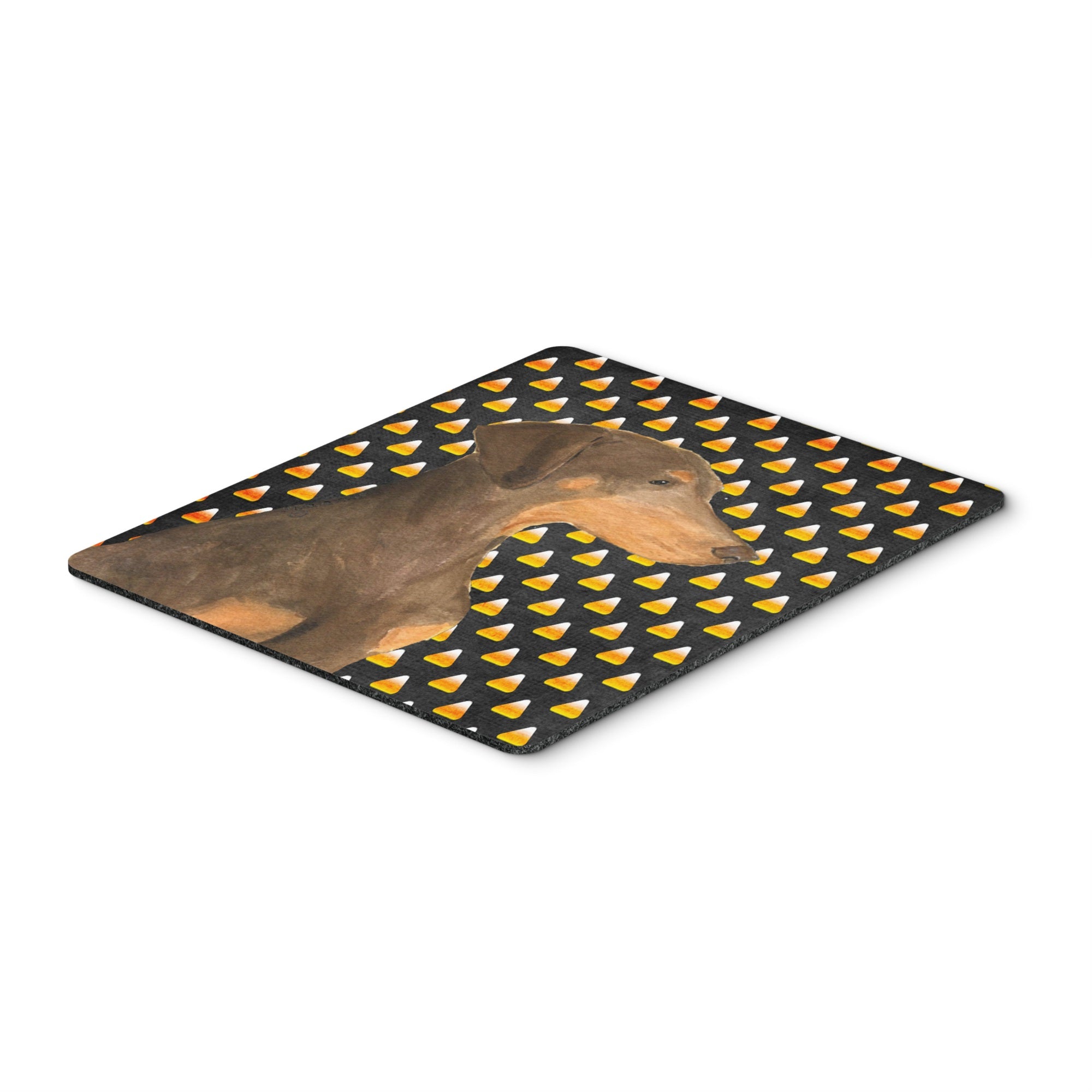 Caroline'S Treasures Mouse/Hot Pad/Trivet, Doberman Candy Corn Halloween Portrait (Ss4272Mp)