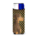 Doberman Candy Corn Halloween Portrait Ultra Beverage Insulators For Slim Cans Ss4272Muk