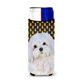 Maltese Candy Corn Halloween Portrait Ultra Beverage Insulators For Slim Cans Ss4275Muk