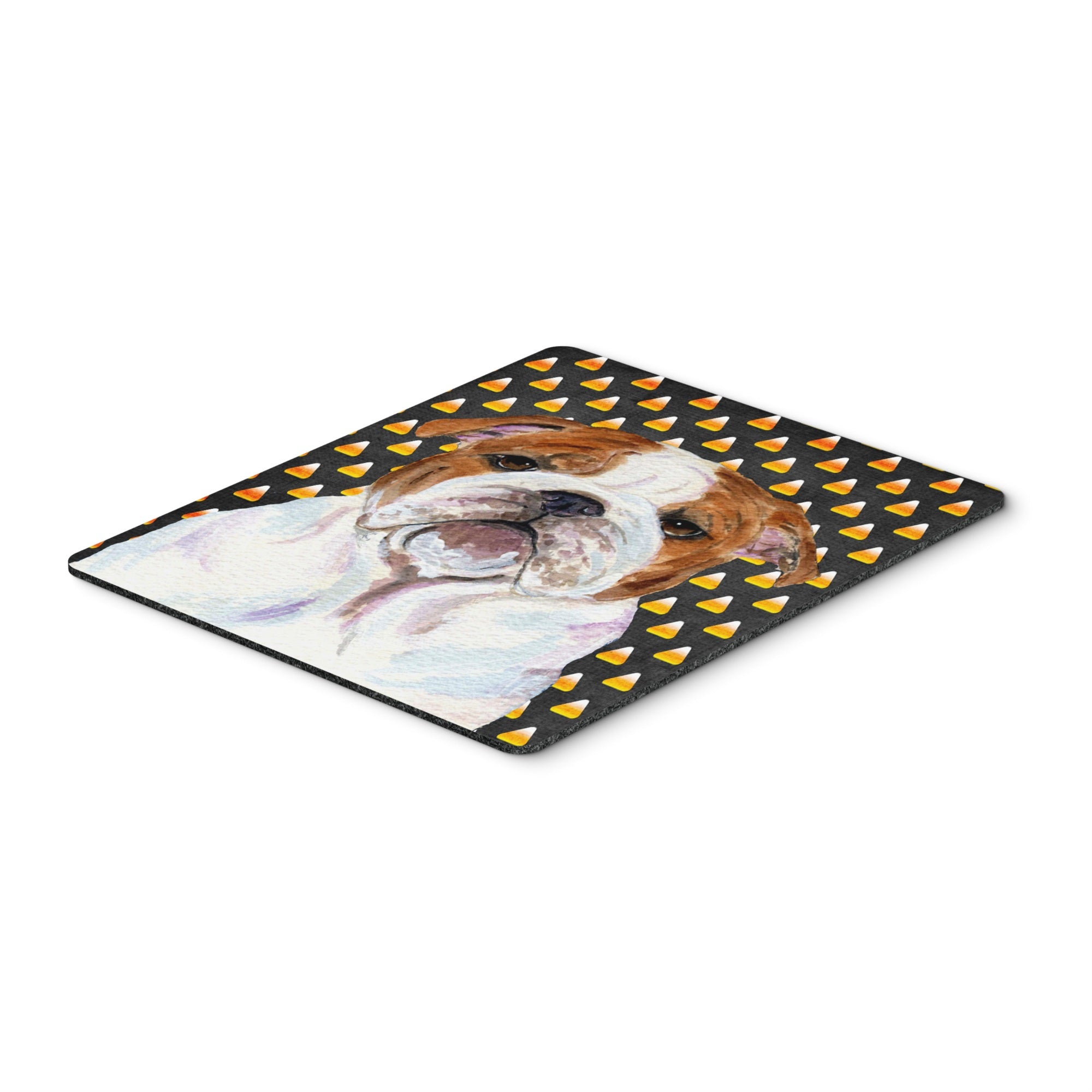 Caroline'S Treasures Mouse/Hot Pad/Trivet, Bulldog English Candy Corn Halloween Portrait (Ss4277Mp)