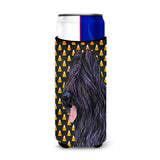 Briard Candy Corn Halloween Portrait Ultra Beverage Insulators For Slim Cans Ss4283Muk