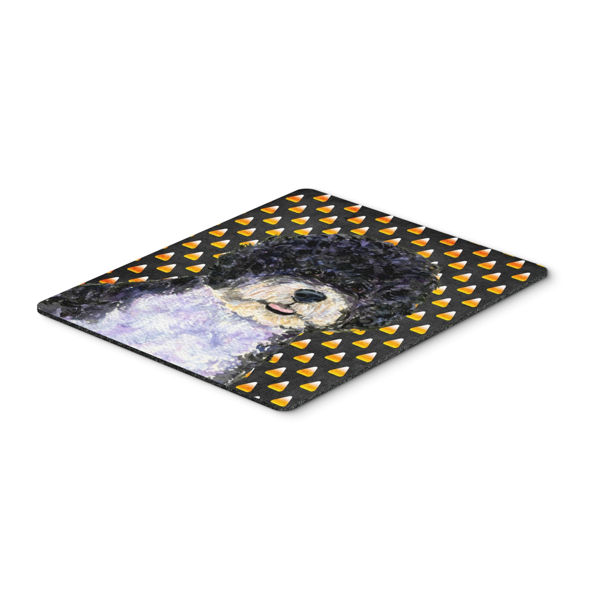 Caroline'S Treasures Mouse/Hot Pad/Trivet, Portuguese Water Dog Candy Corn Halloween Portrait (Ss4284Mp)
