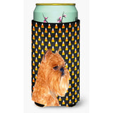 Brussels Griffon Candy Corn Halloween Portrait Tall Boy Beverage Insulator Beverage Insulator Hugger