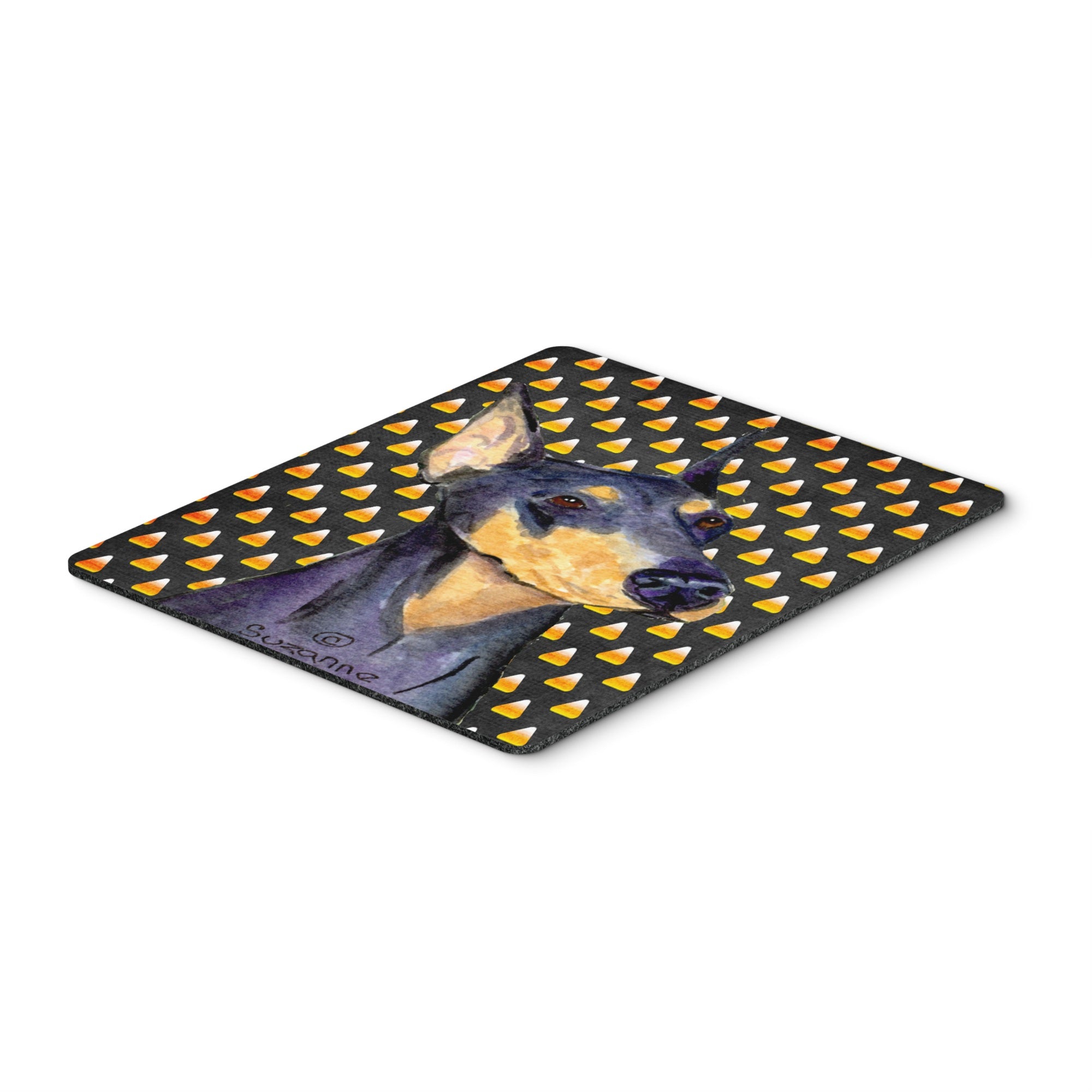 Caroline'S Treasures Mouse/Hot Pad/Trivet, Doberman Candy Corn Halloween Portrait (Ss4288Mp)